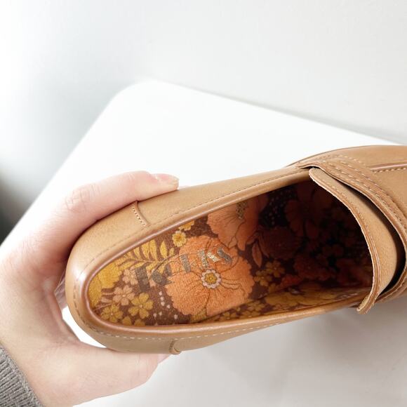 Korks Regina Penny Loafer Platform Oxford Heeled Shoe Brown 7.5 - Picture 6 of 9